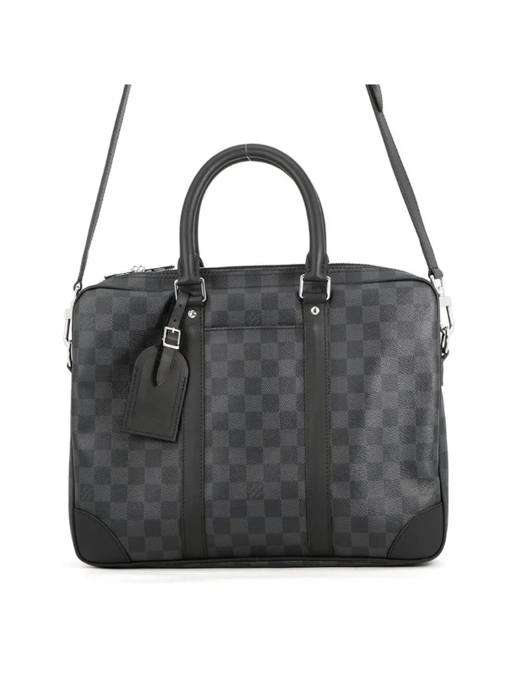 Louis Vuitton Business Bag Damier Graphite Porte Documents Voyage Black